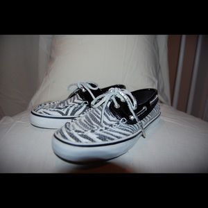 Zebra Printed Women’s Sperrys